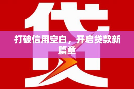 高坪打破信用空白，开启贷款新篇章